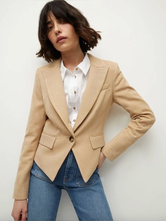 Veronica Beard Jackets & Blazers - Veronica Beard Hosanna Herringbone Cutaway Dickey Jacket